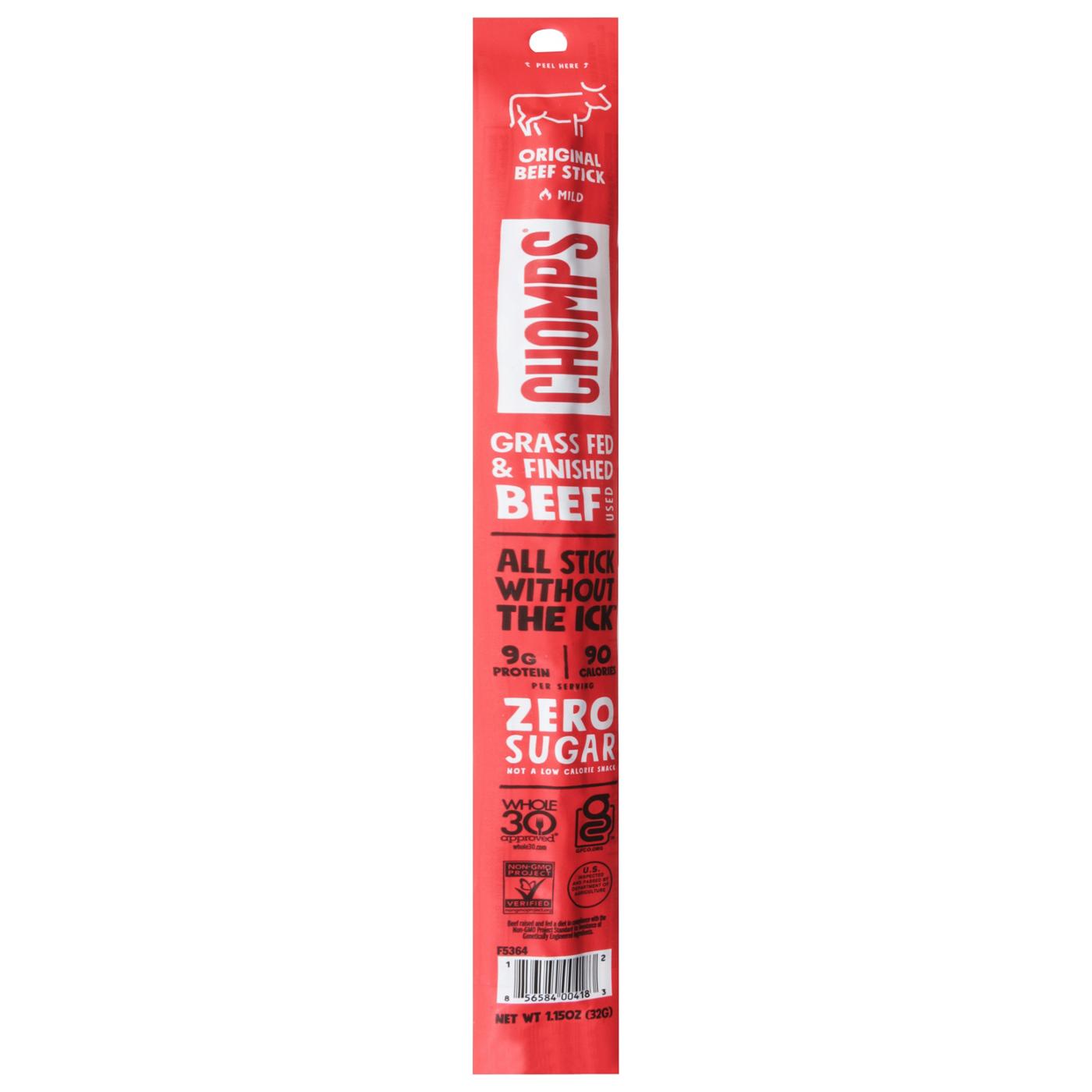 Chomps 9g Protein Original Beef Jerky Meat Stick; image 1 of 2