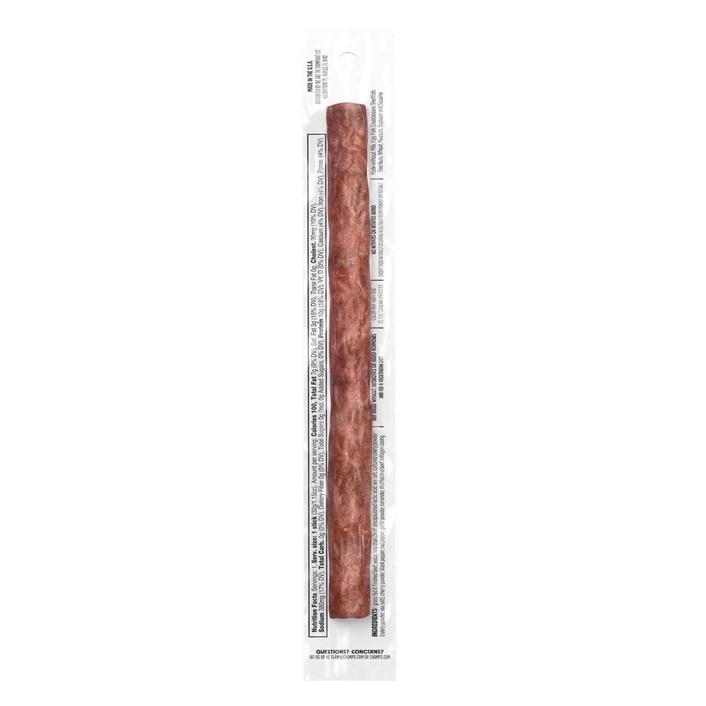 Chomps 9g Protein Original Beef Jerky Meat Stick; image 2 of 2