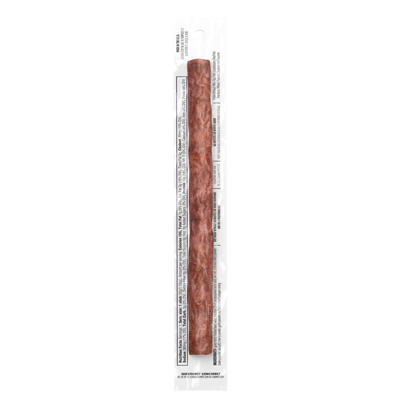 Chomps 10g Protein Sea Salt Beef Jerky Meat Stick; image 2 of 2