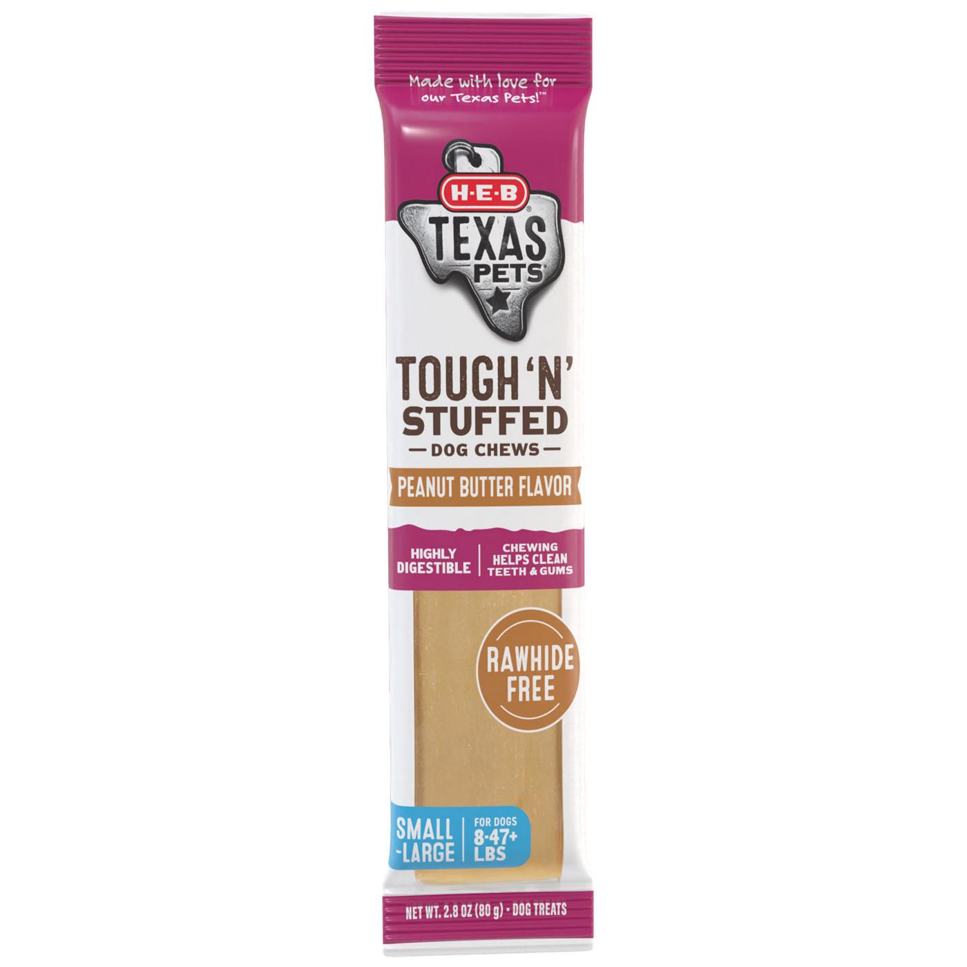 H-E-B Texas Pets Tough 'N' Stuffed Dog Chew - Peanut Butter; image 1 of 4