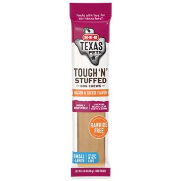 H-E-B Texas Pets Tough 'N' Stuffed Dog Chew - Bacon & Cheese