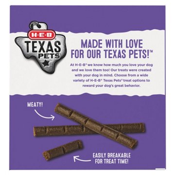 H-E-B Texas Pets Jerky Stix Dog Treats - Beef Recipe - Texas-Size Pack, 50 oz
