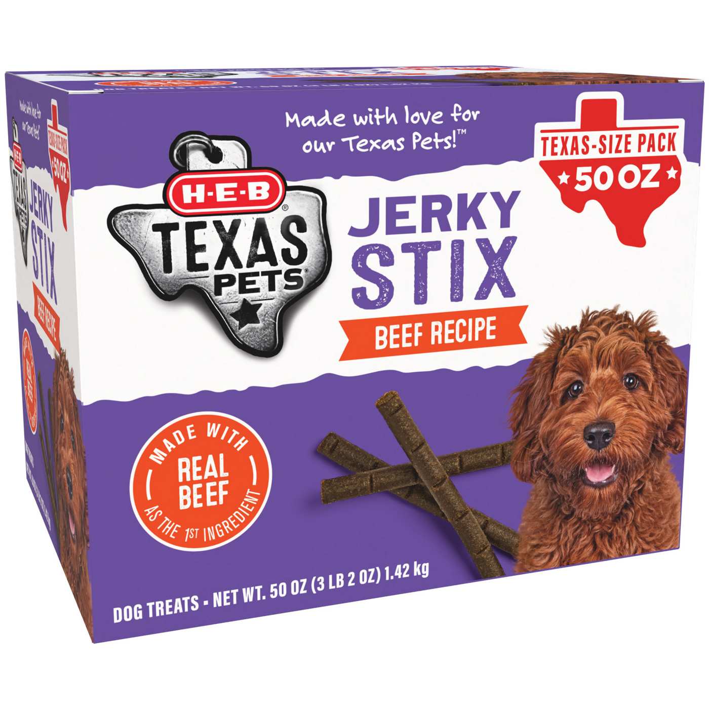H-E-B Texas Pets Jerky Stix Dog Treats - Beef Recipe - Texas-Size Pack; image 5 of 5