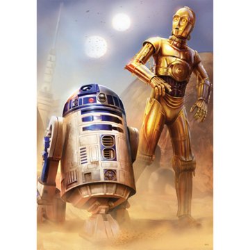 Buffalo Games Star Wars Droids at Tattoine Large Jigsaw Puzzle, 300 pc