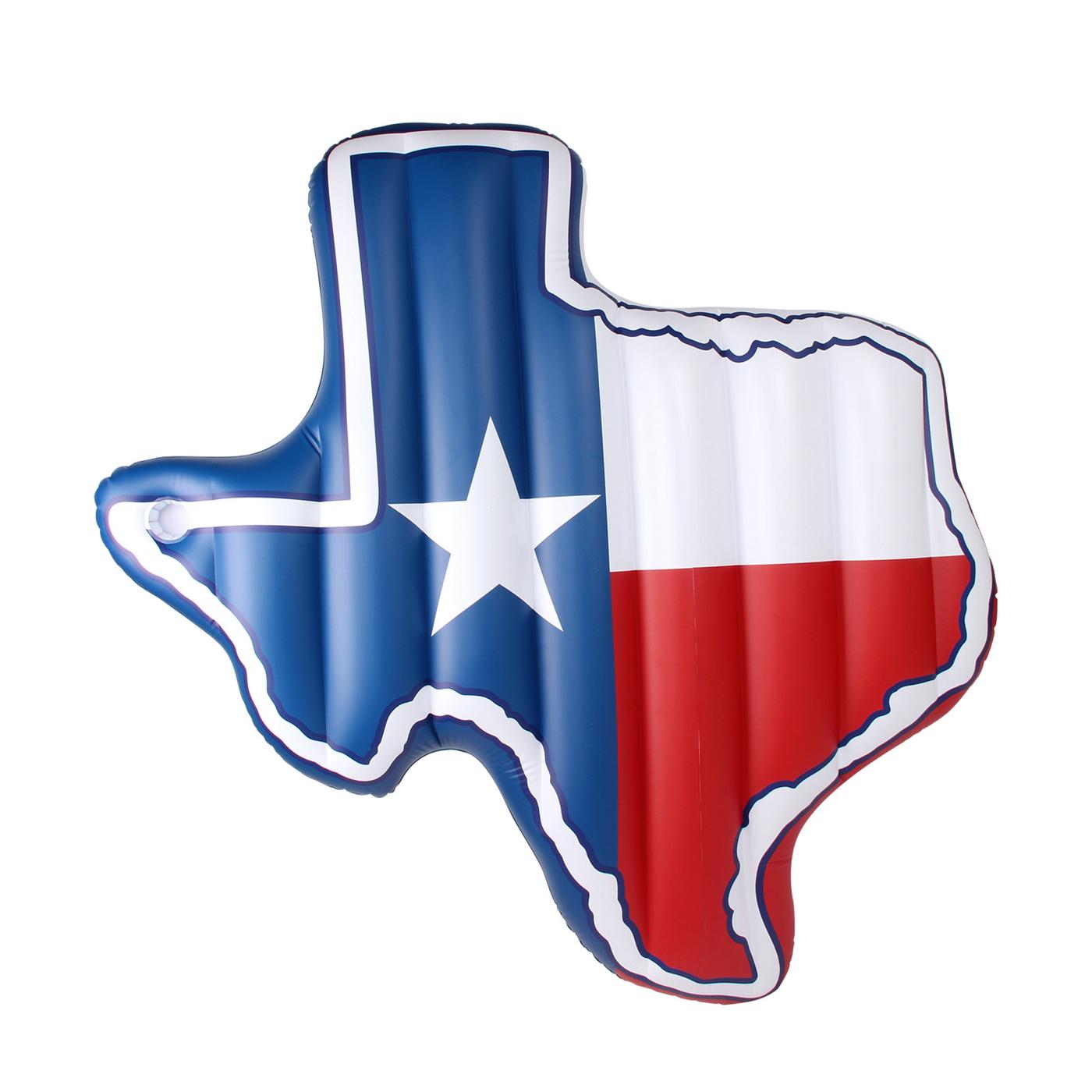 Floatopia Texas Shaped Inflatable Pool Lounge; image 1 of 3