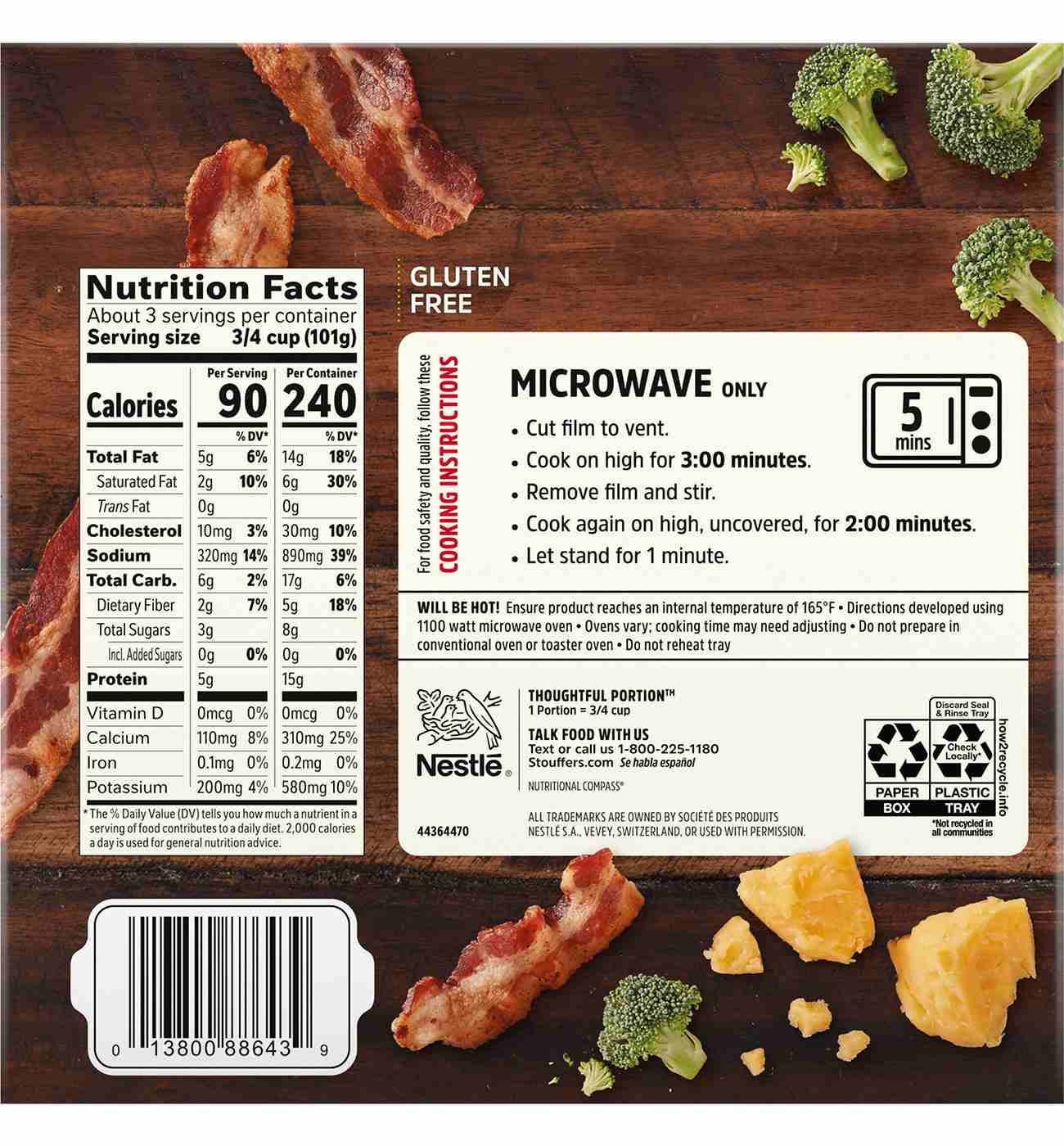 Stouffer's Everyday Sides Cheesy Broccoli & Bacon; image 4 of 4