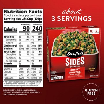 Stouffer's Everyday Sides Cheesy Broccoli & Bacon