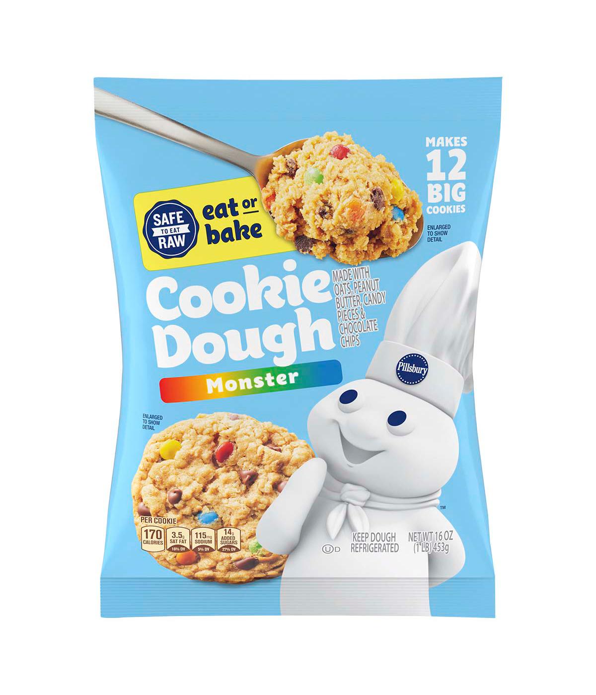 Pillsbury Ready to Eat or Bake Cookie Dough - Monster; image 1 of 2