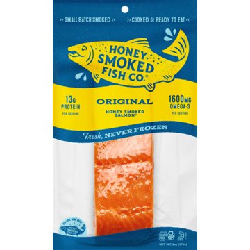Honey Smoked Fish Co. Original Honey Smoked Salmon, 6 oz