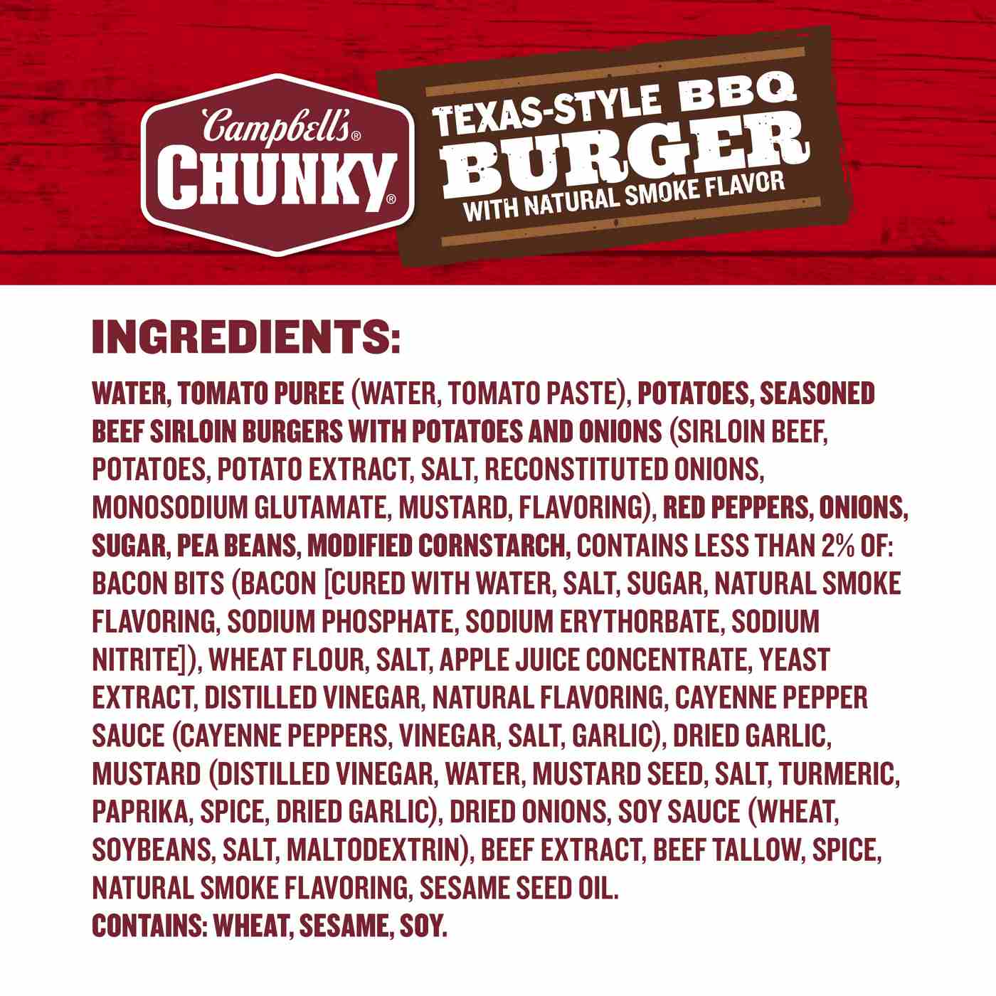 Campbell's Chunky Texas-Style BBQ Burger Soup; image 9 of 10