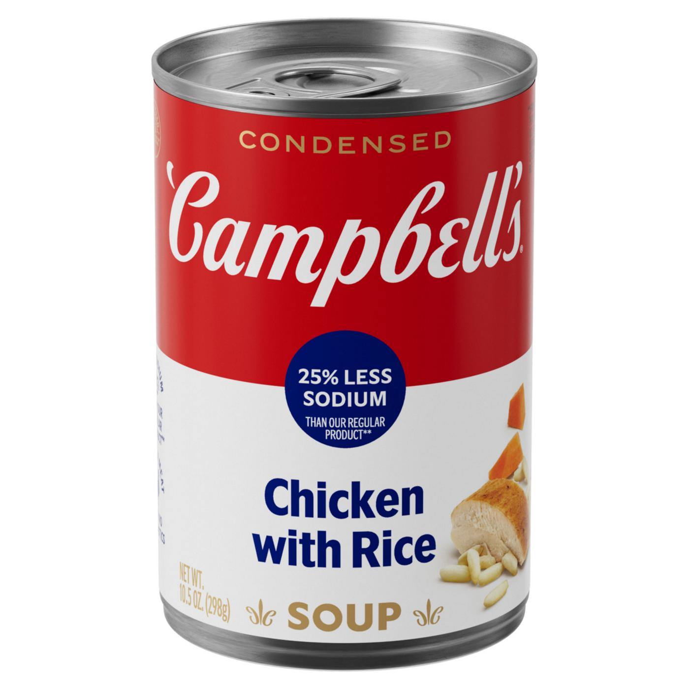 Campbell's Chicken With Rice 25% Less Sodium; image 1 of 6
