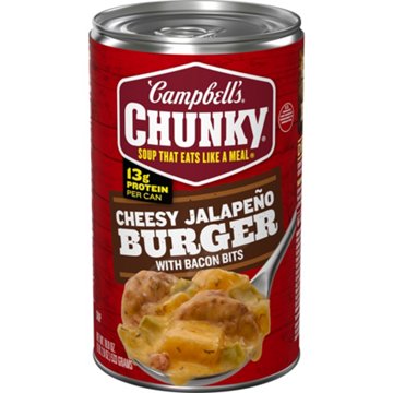 Campbell's Chunky Cheesy Jalapeño Burger Soup