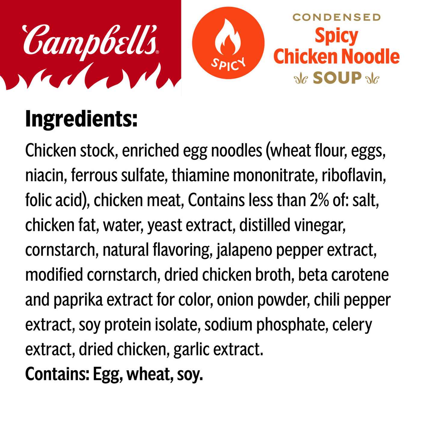Campbell's Condensed Spicy Chicken Noodle Soup; image 3 of 6