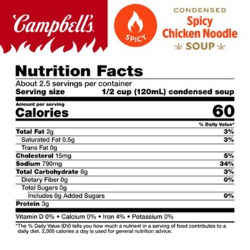 Campbell's Condensed Spicy Chicken Noodle Soup