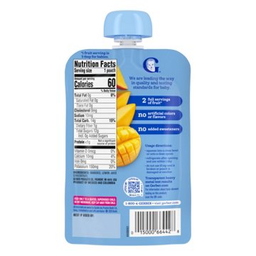 Gerber Natural for Baby Food Pouch - Mango
