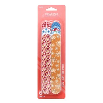 Diamond Cosmetics Mini Fun File, 6 ct