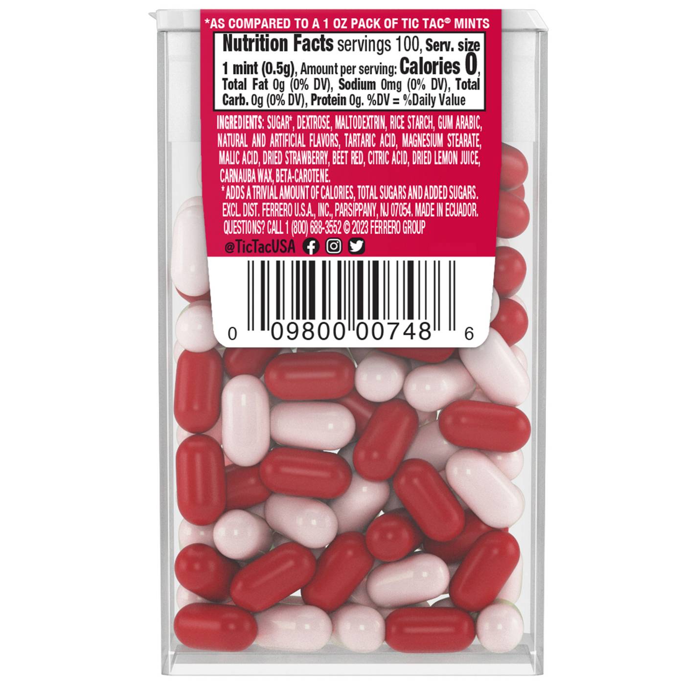 Tic Tac Strawberry & Cream Mints; image 7 of 8