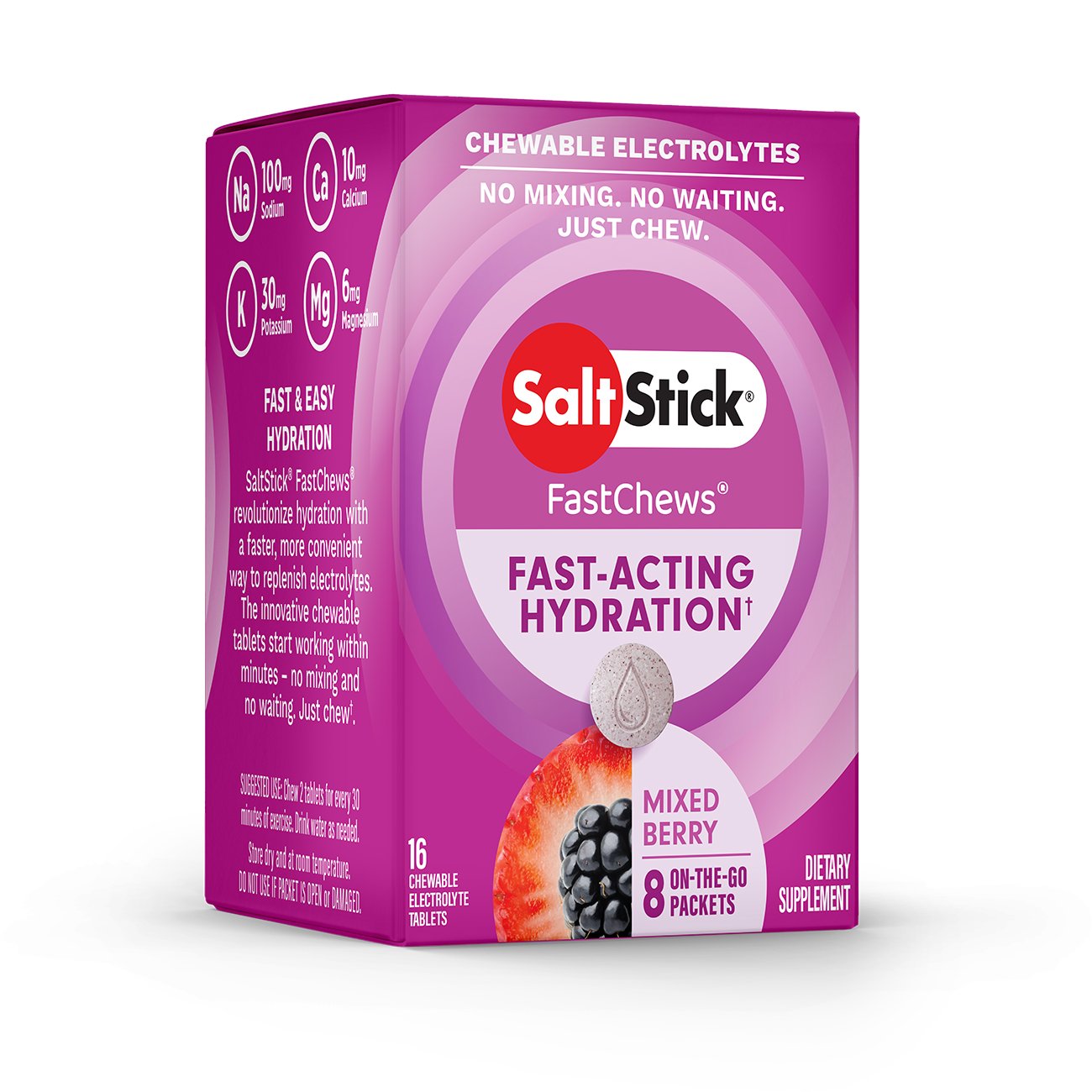 Salt Stick Mixed Berry FastChews 16 Count - Shop Diet & fitness at H-E-B