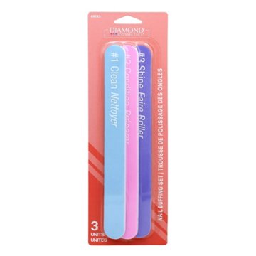 Diamond Cosmetics Nail Buffing Set, 3 ct