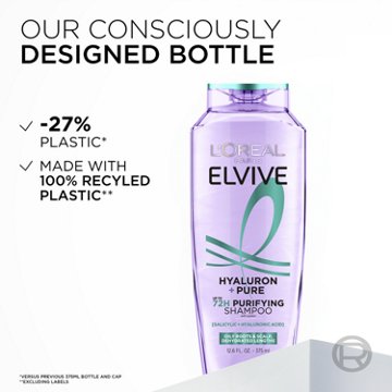 L'Oréal Paris Elvive Hyaluron + Pure 72hr Purifying Shampoo