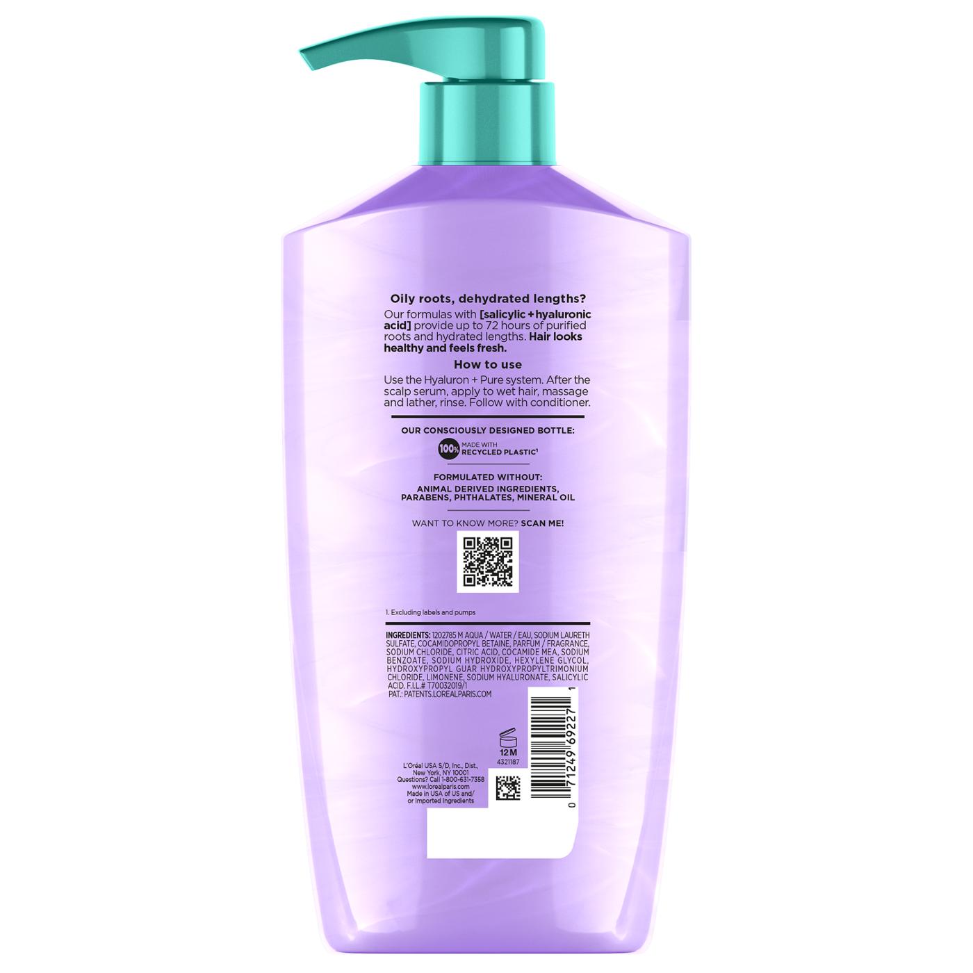 L'Oréal Paris Elvive Hyaluron + Pure Purifying Shampoo; image 2 of 3