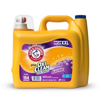 Arm & Hammer Plus OxiClean Liquid Detergent With Oxi, 154 Loads - Clean Fresh Burst