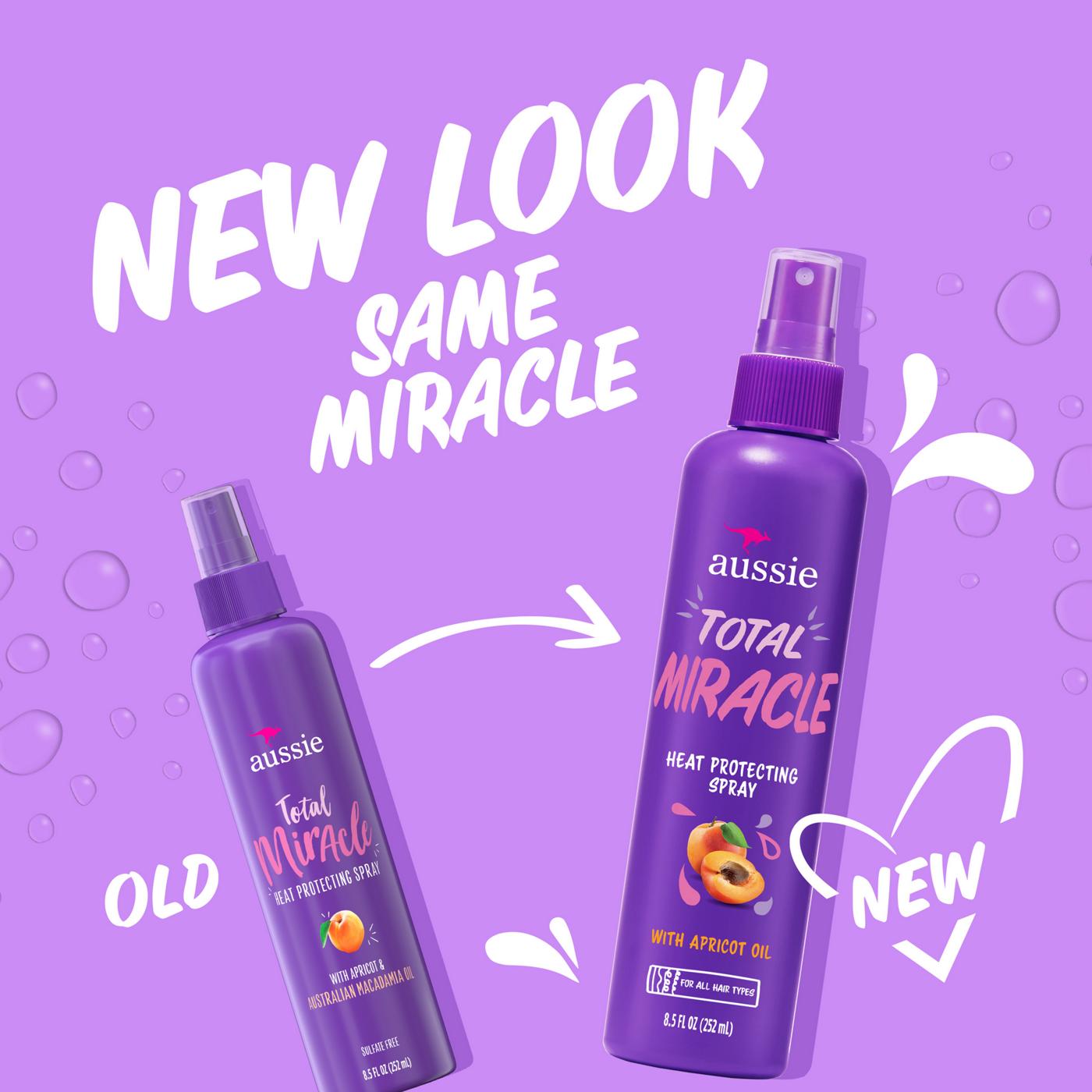 Aussie Total Miracle Heat Protecting Spray - All Hair Types; image 3 of 6