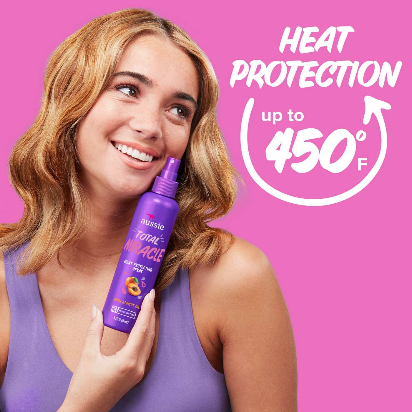 Aussie Total Miracle Heat Protecting Spray - All Hair Types; image 4 of 6