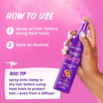 Aussie Total Miracle Heat Protecting Spray - All Hair Types
