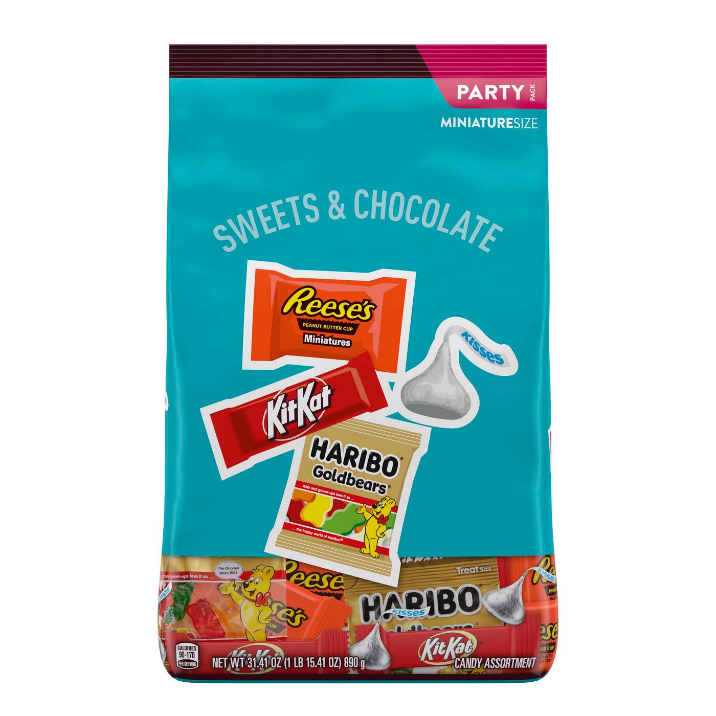 Reese's, Kit Kat & Haribo Assorted Miniature Size Candy - Party Pack; image 1 of 4