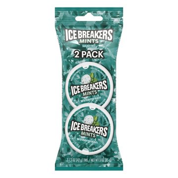 Ice Breakers Wintergreen Sugar Free Mints, 2 pk, 1.5 oz