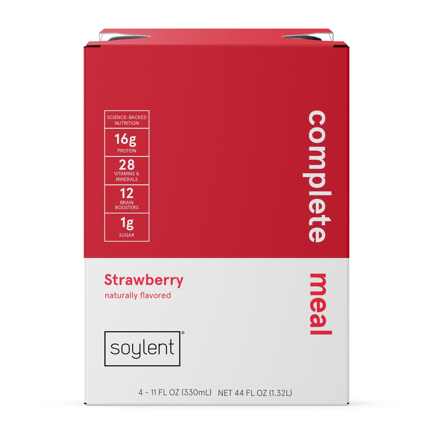 Soylent Complete Meal Drink - Strawberry; image 1 of 3