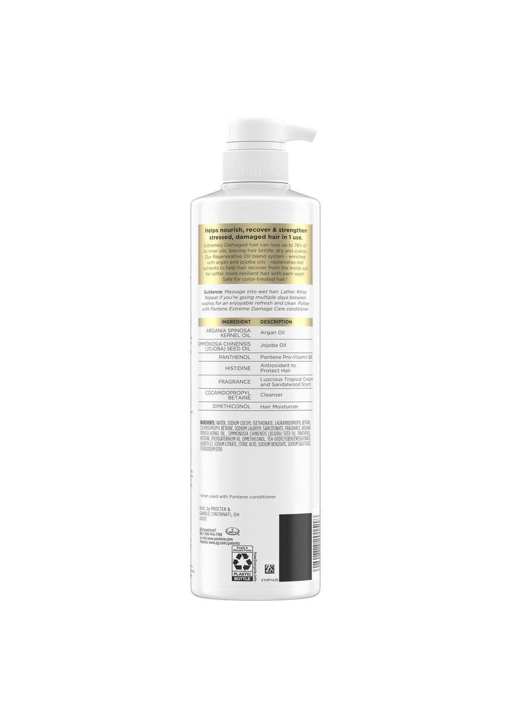 Pantene Extreme Damage Care Shampoo; image 2 of 2