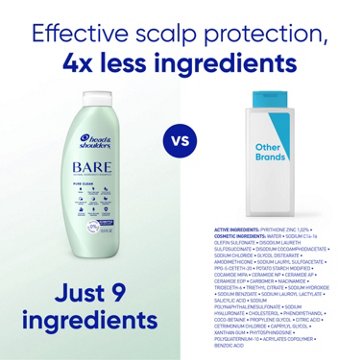 Head & Shoulders Bare 2-in-1 Pure Clean Dandruff Shampoo & Conditioner