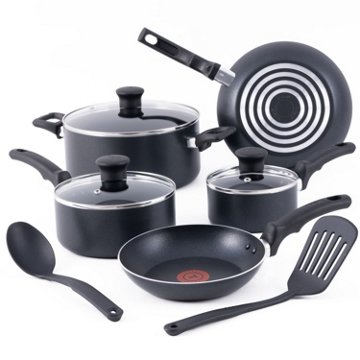 T-fal Essentials Non-Stick Cookware Set, 12 pc
