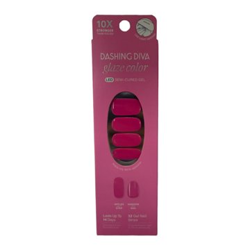 Dashing Diva Semi Cured Gel Nail Strips - Magenta Madness
