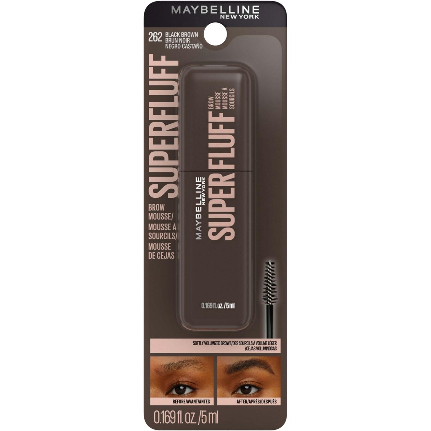 Maybelline SuperFluff Brow Mousse - 262 Black Brown; image 1 of 2