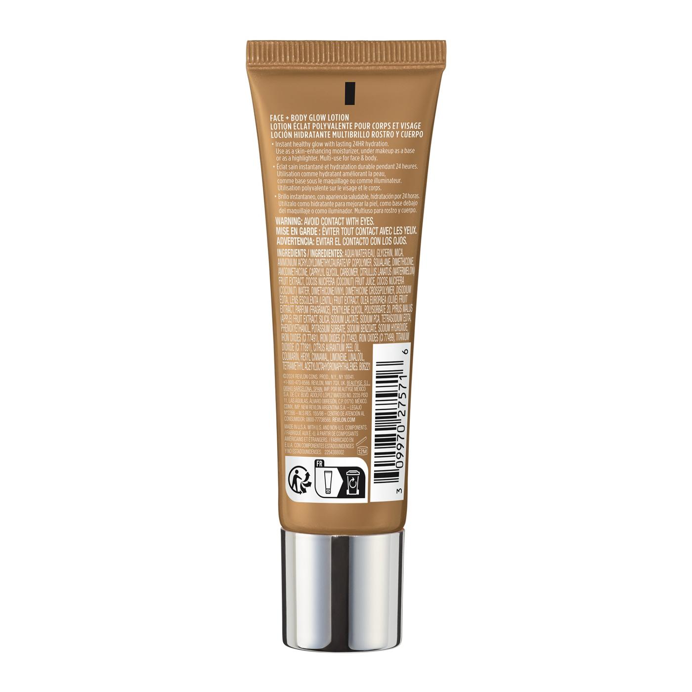 Revlon ColorStay Face + Body Glow Lotion - 120 It's Giving Sun; image 4 of 5