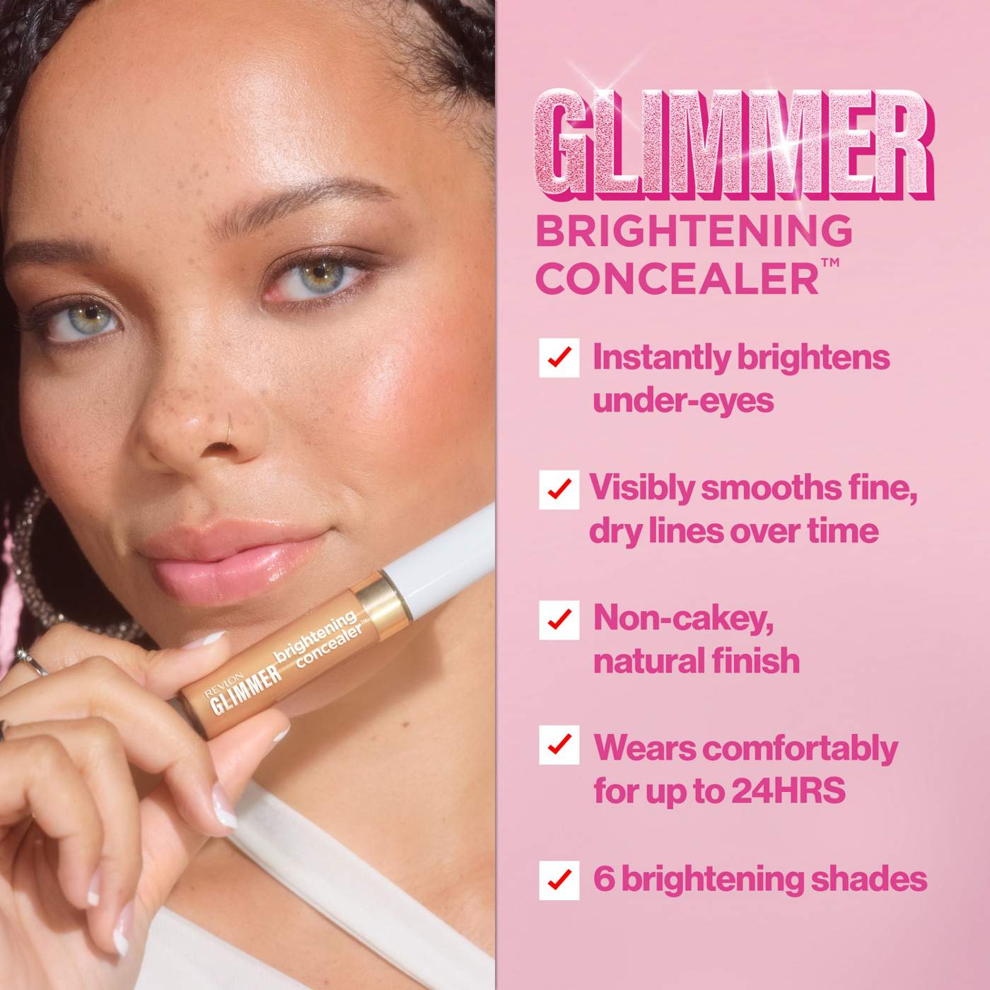 Revlon Glimmer Brightening Concealer - 145; image 7 of 10
