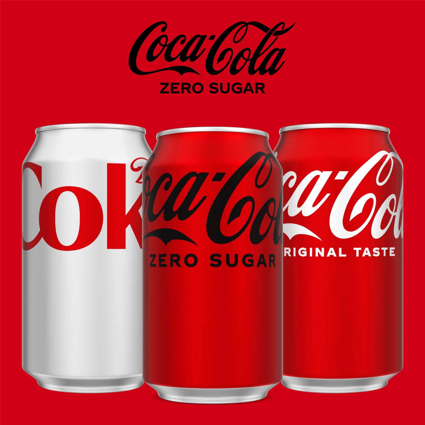 Coca-Cola Zero Sugar Soda Soft Drink 24 pk Cans; image 2 of 8