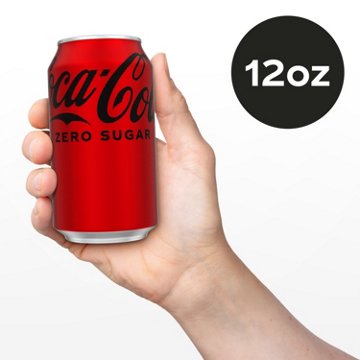 Coca-Cola Zero Sugar Soda Soft Drink 24 pk Cans, 12 oz