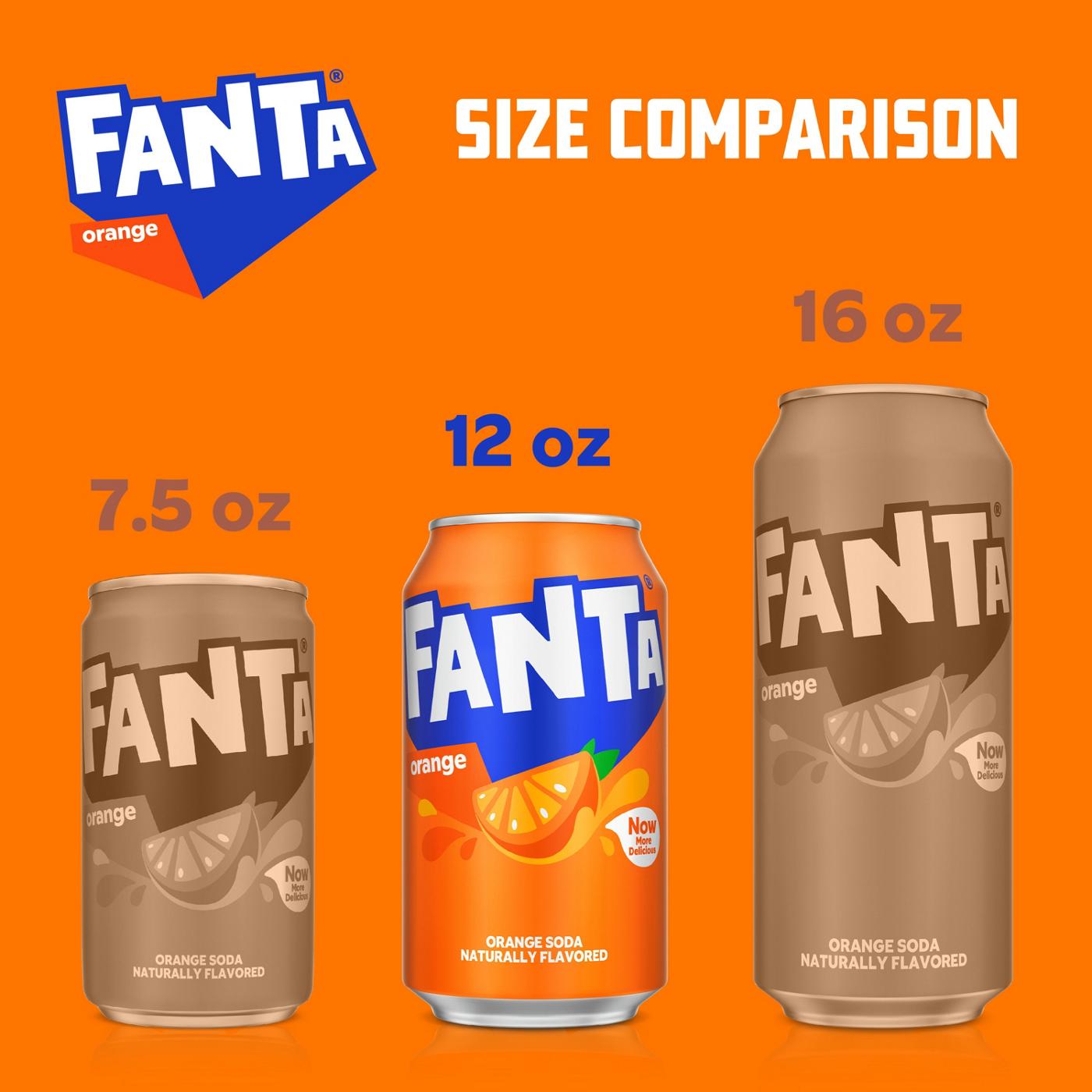 Fanta Orange Soda 24 pk Cans; image 3 of 4