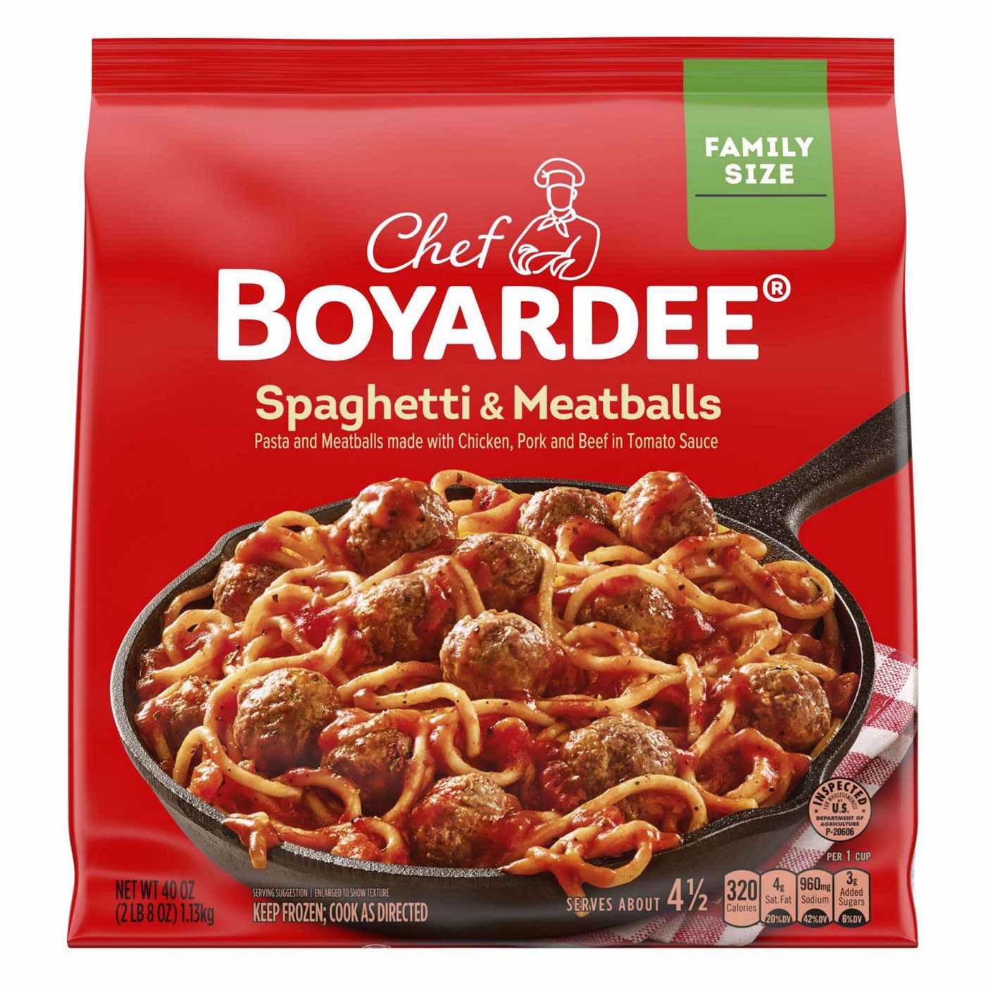 Chef Boyardee Spaghetti & Meatballs Family Size; image 1 of 4