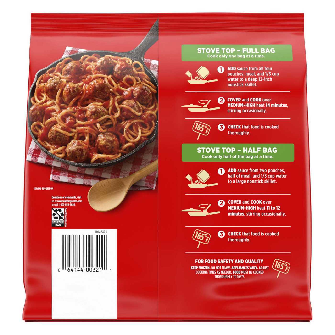 Chef Boyardee Spaghetti & Meatballs Family Size; image 2 of 4