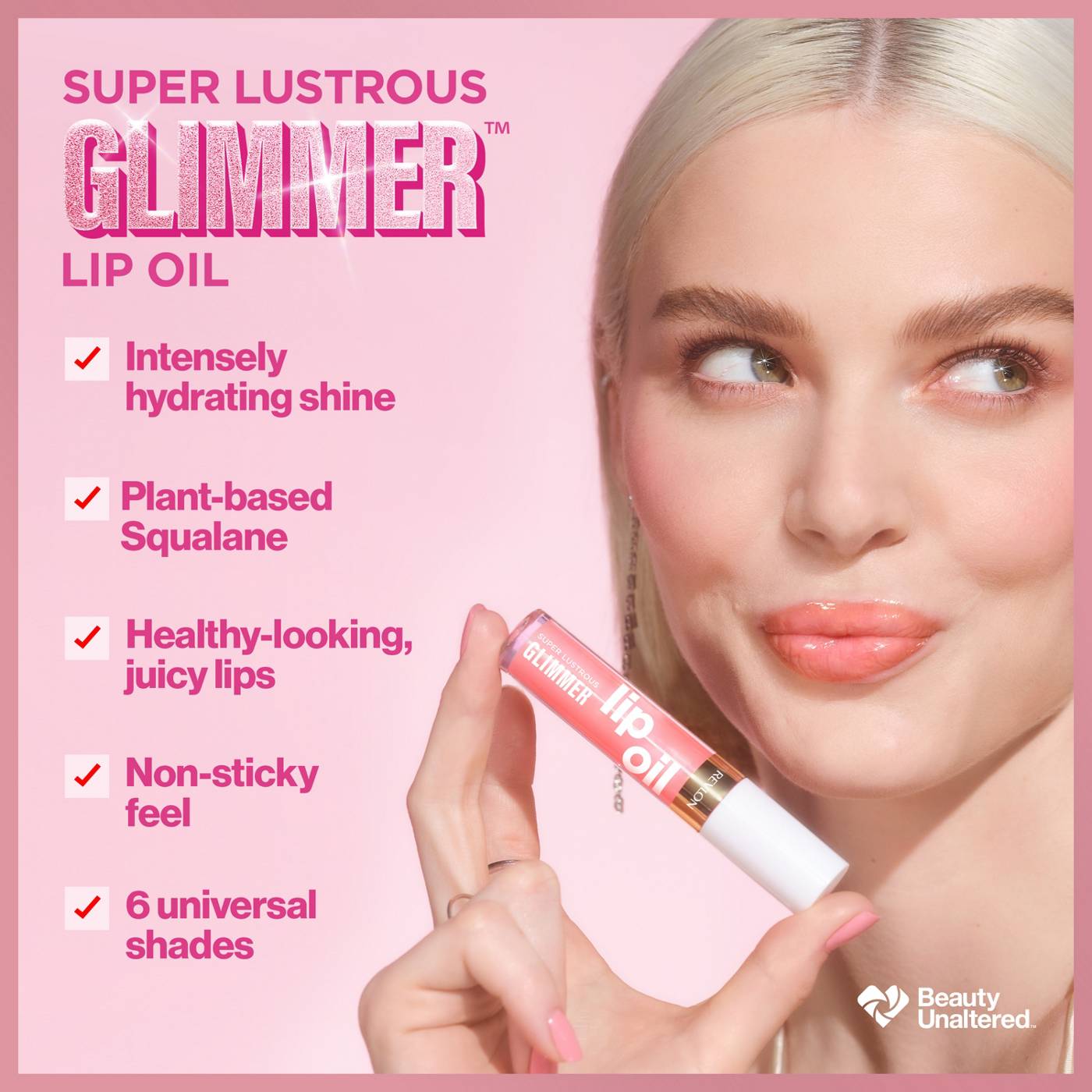 Revlon Super Lustrous Glimmer Lip Oil - Gone Rose; image 7 of 10