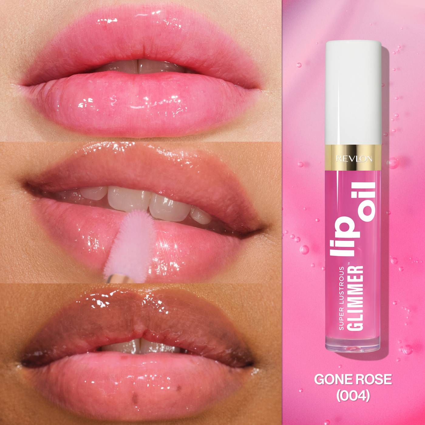 Revlon Super Lustrous Glimmer Lip Oil - Gone Rose; image 8 of 10