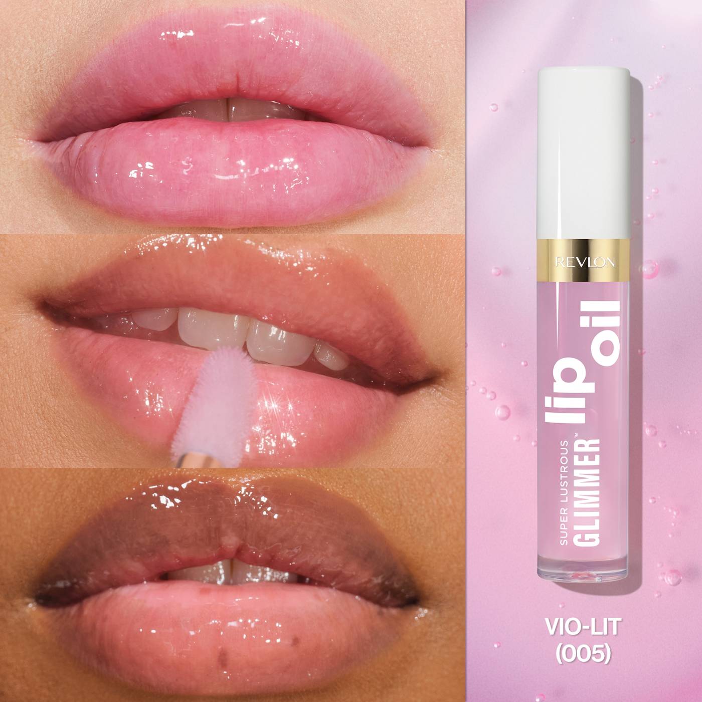 Revlon Super Lustrous Glimmer Lip Oil - Vio-Lit; image 7 of 10