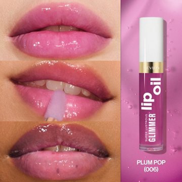 Revlon Super Lustrous Glimmer Lip Oil - Plum Pop