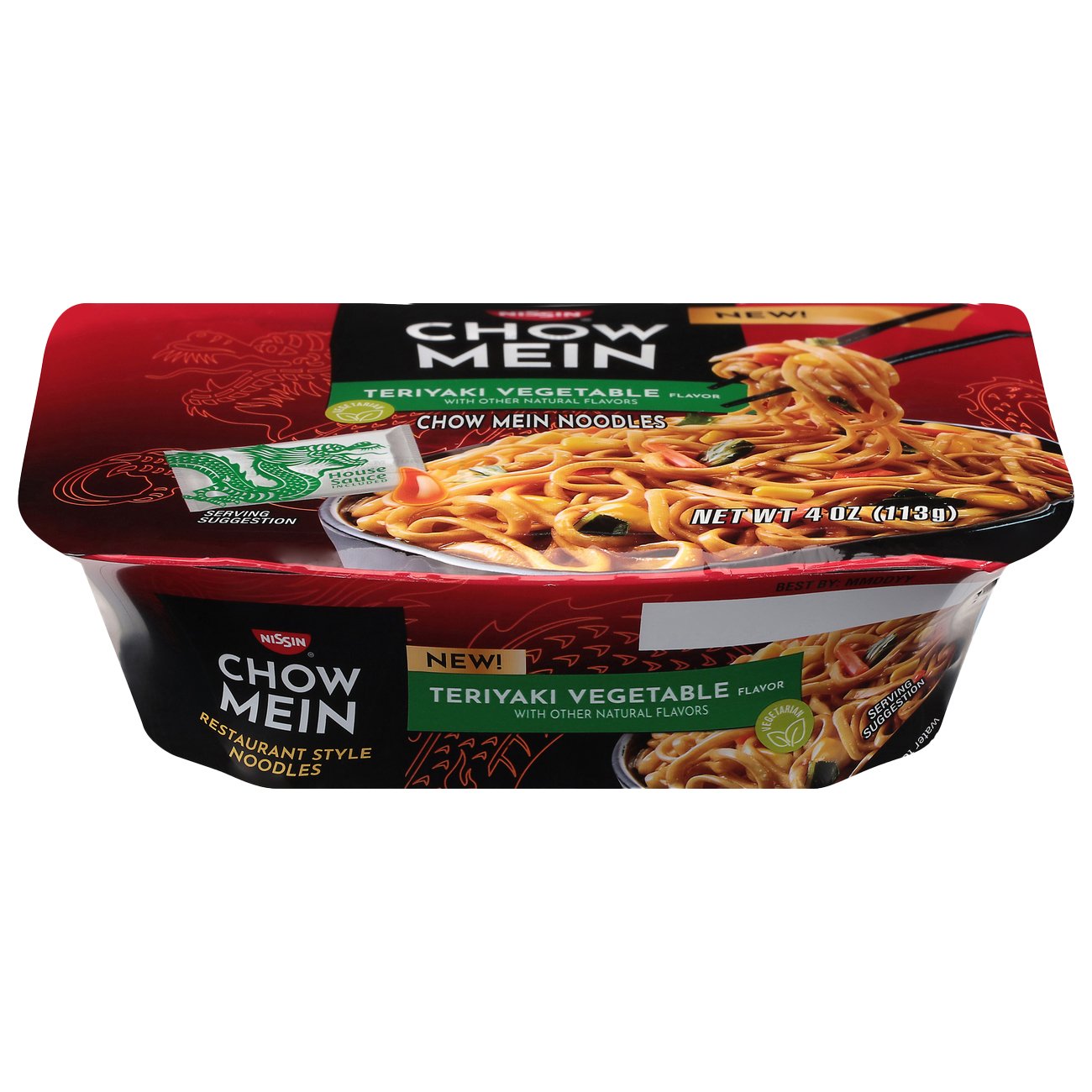 Nissin Chow Mein Vegetable Teriyaki, 4 oz | Low Prices & Quality