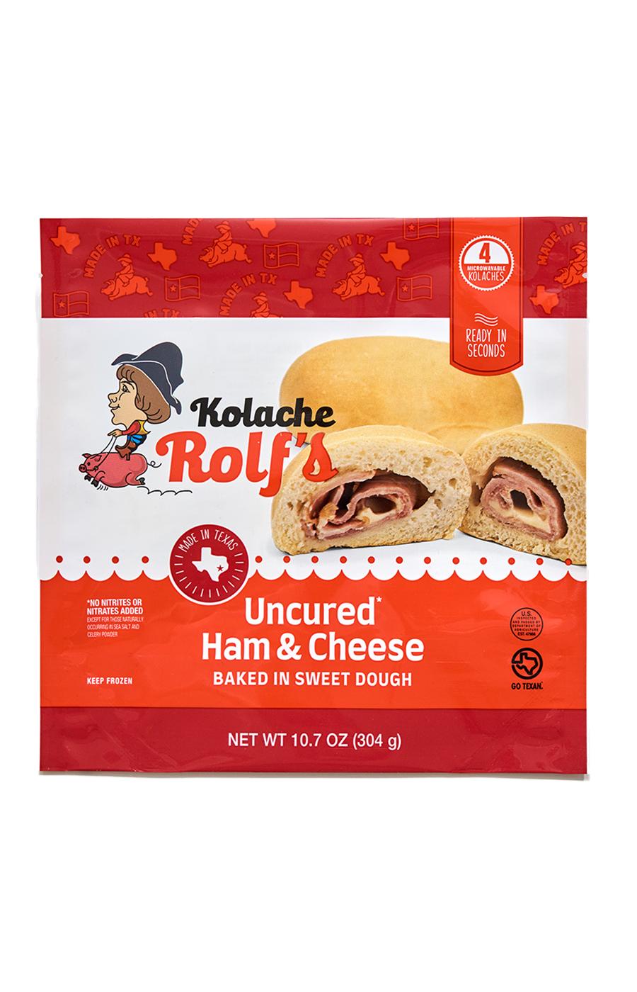 Kolache Rolf's Uncured Ham & Cheese Baked In Sweet Dough; image 1 of 2